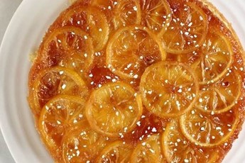 Caramelised lemon cake