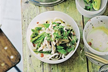 Thai chicken noodle soup