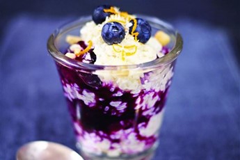 Coconut rice pudding