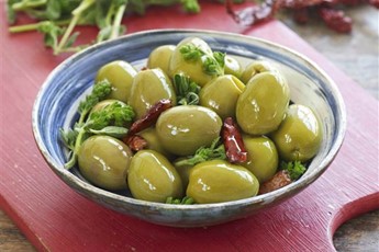 Marinated olives