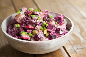 Beetroot potato salad